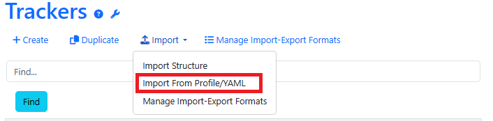 Tiki Kanban Import Tracker Profile